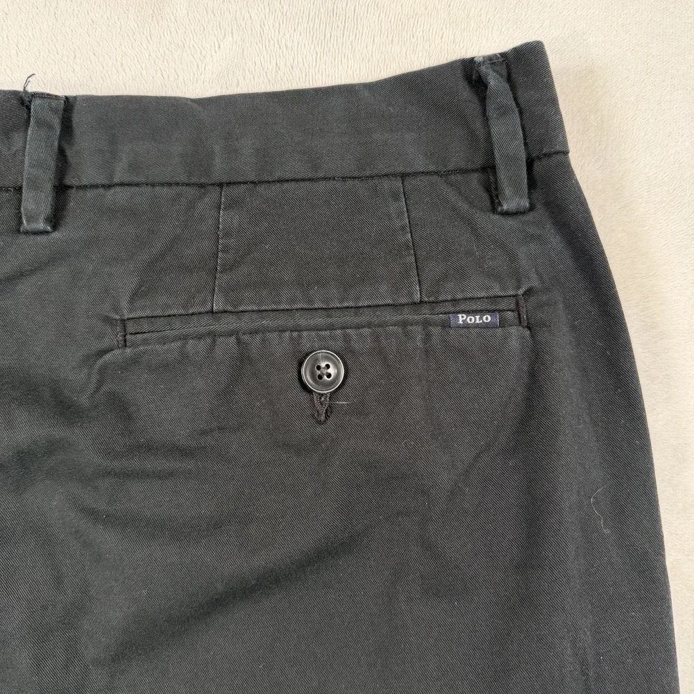 Polo Ralph Lauren Men's Black Stretch Classic Fit Chino Pants Size 34x 32